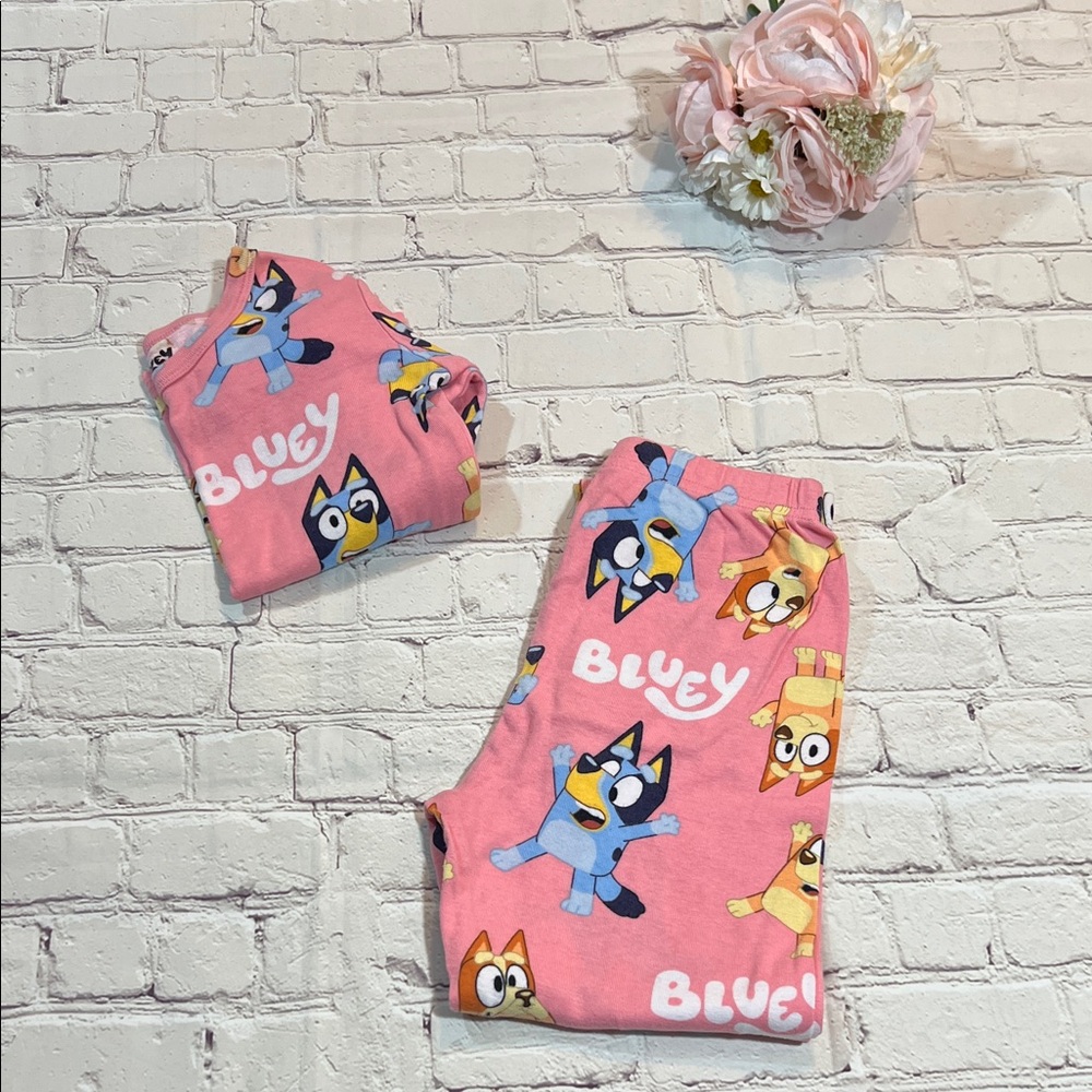 🌸 Bluey Long Sleeve Peach Pajama Set